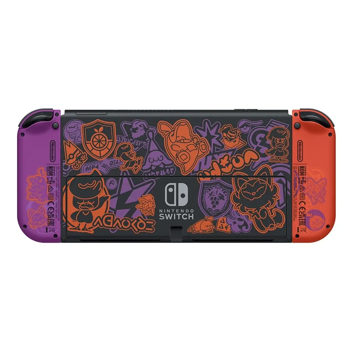 Игровая консоль Nintendo Switch OLED 64Gb Pokemon Skarlet and Violet Edition, красный/фиолетовый